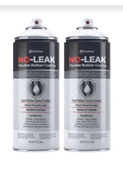 NoLeak Fixtime 1+1 Hediyeli Paket Su Izolasyon Sızıntı Onarım Spreyi Su Geçirmez Beyaz